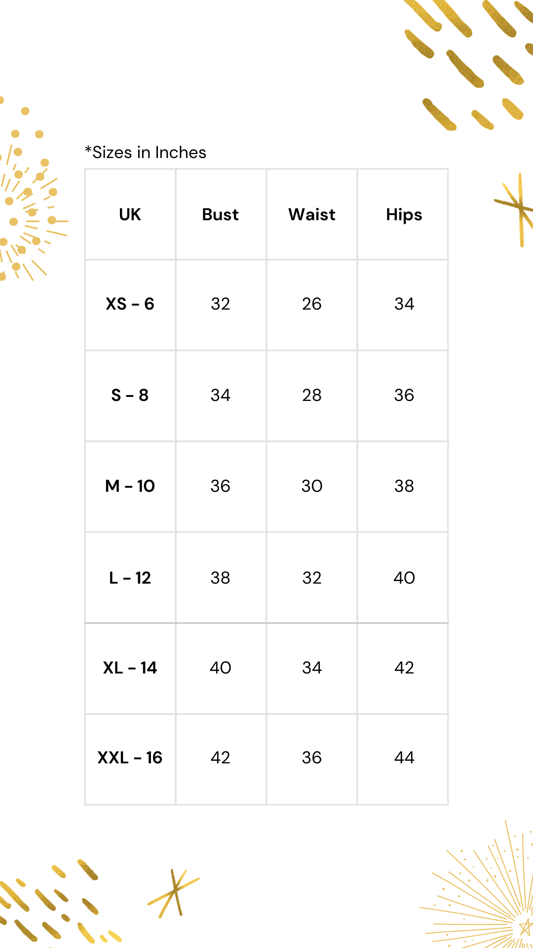 Size Chart – Women Size Chart - Women